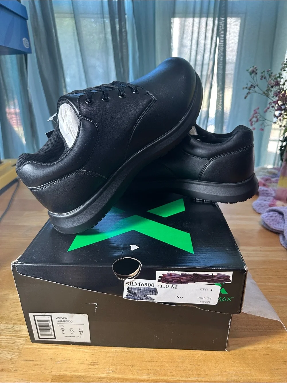 🤩Men's Black Work Casual Lace-Up Shoes 🎁4